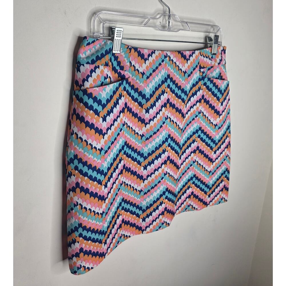EP Pro blue pink chevron zig zag athletic golf skort skirt - 10 - Picture 2 of 5